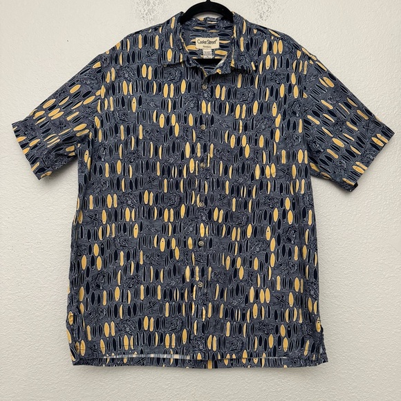Cooke Street Honolulu Short Sleeve Surfboard Print Hawaiian Shirt Size XL - Picture 1 of 11